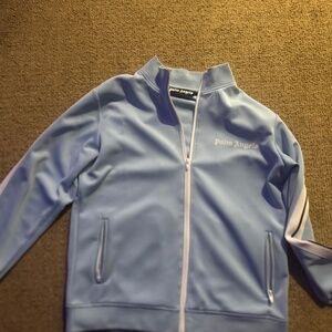 blue palm angels track jacket